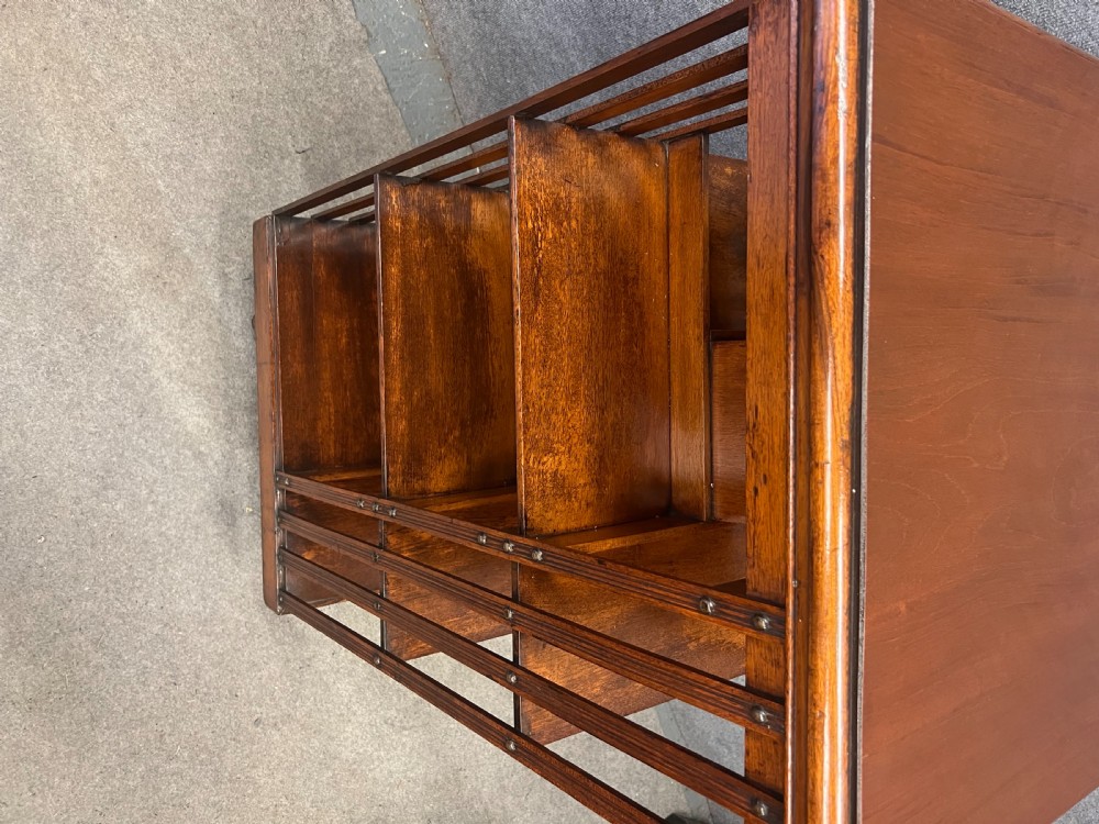 Large Victorian Walnut Revolving Bookcase View VII