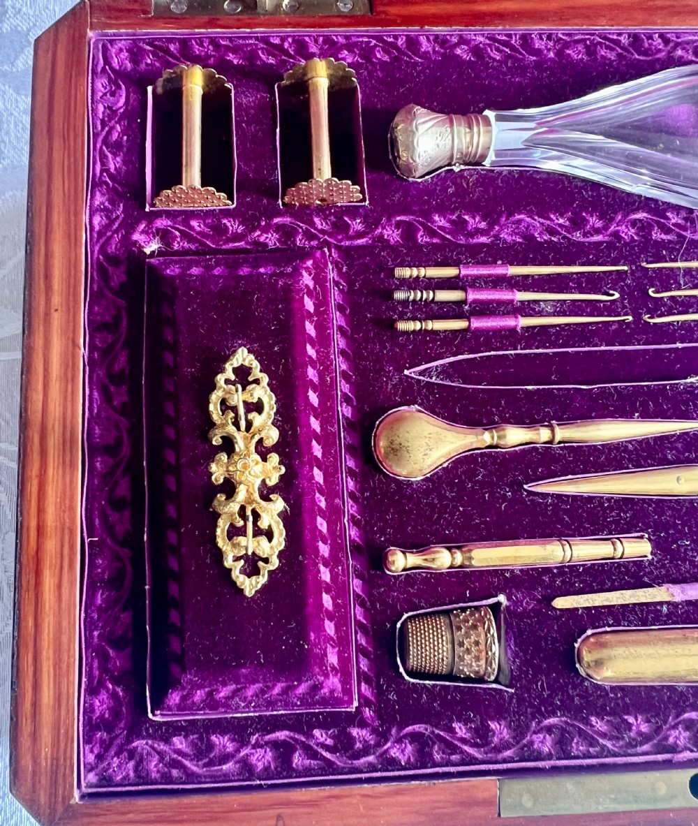 Fine Antique Palais Royal Sewing, Jewellery Etui Box View VII