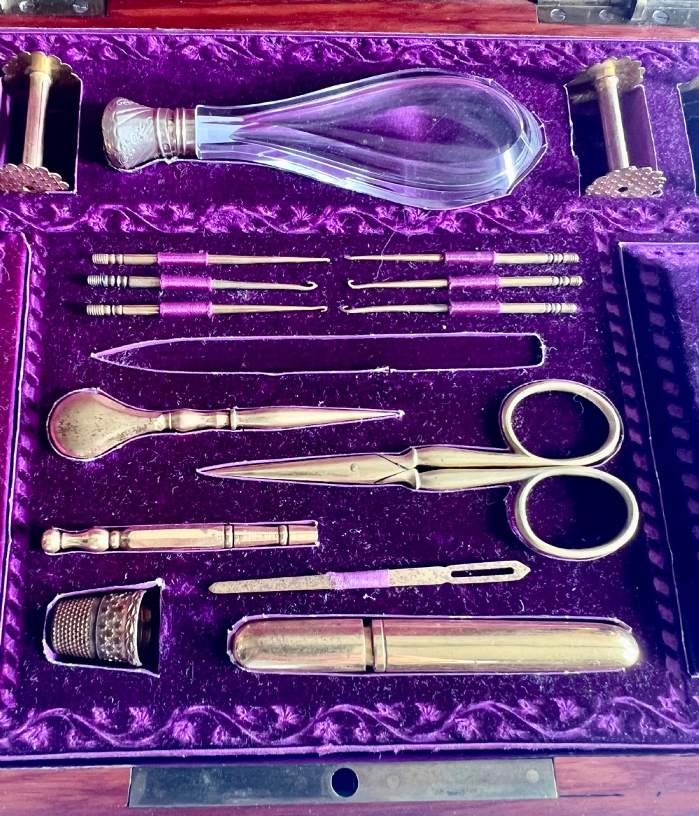 Fine Antique Palais Royal Sewing, Jewellery Etui Box View IX