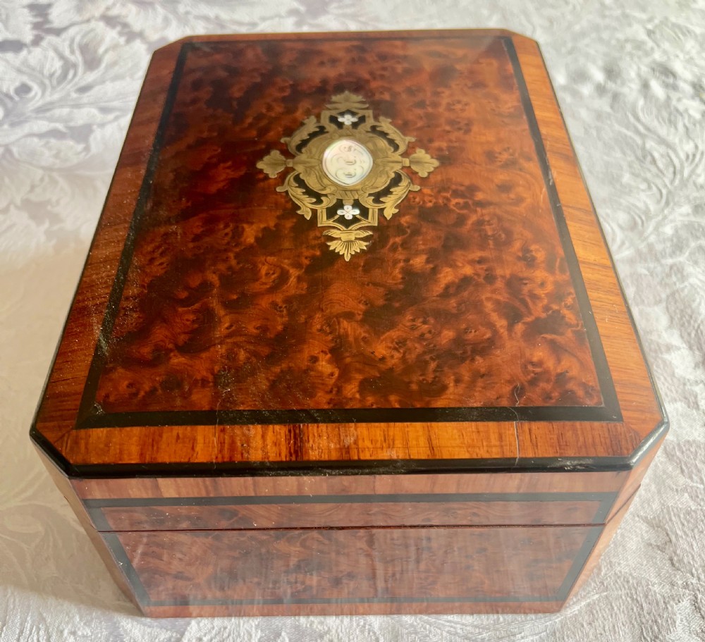 Fine Antique Palais Royal Sewing, Jewellery Etui Box View X