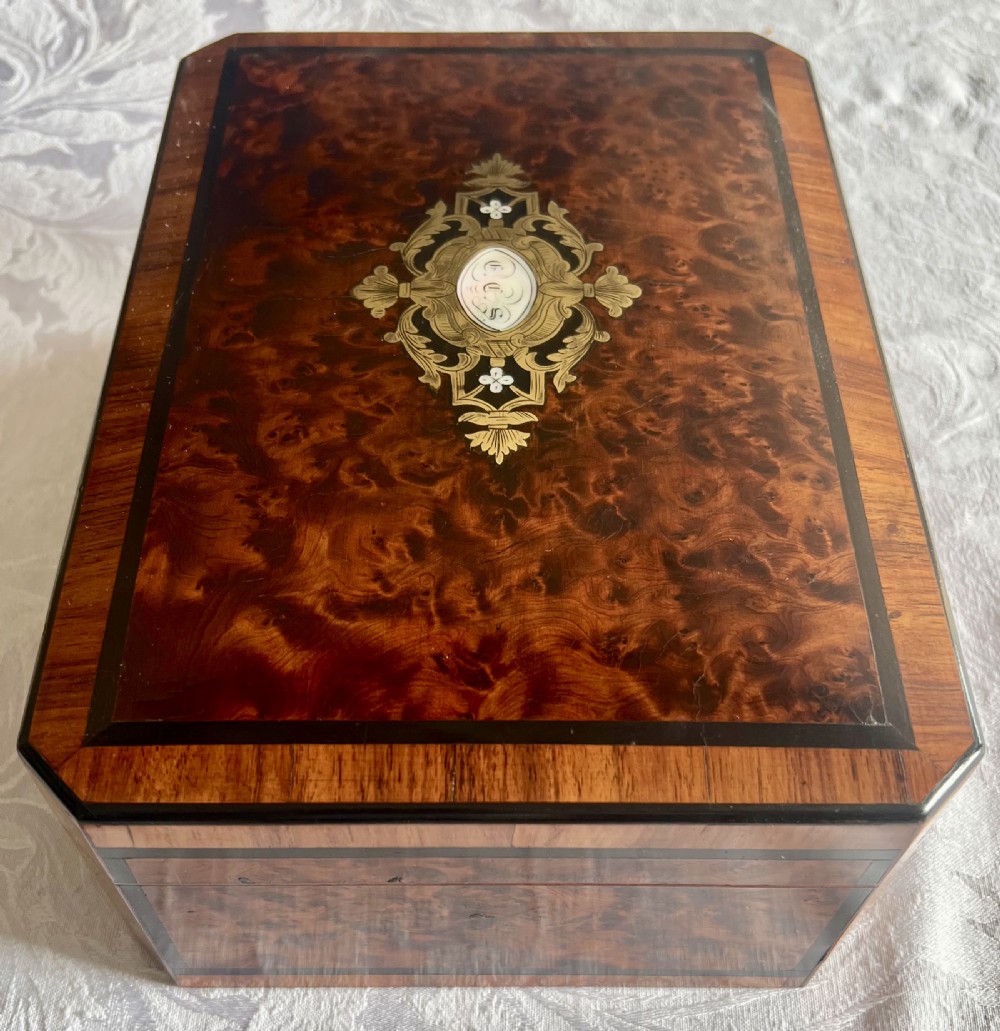 Fine Antique Palais Royal Sewing, Jewellery Etui Box View XII