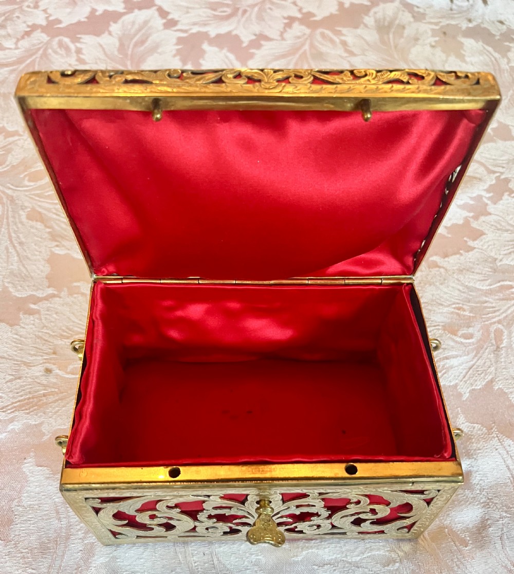Small Antique French Palais Royal Casket View III