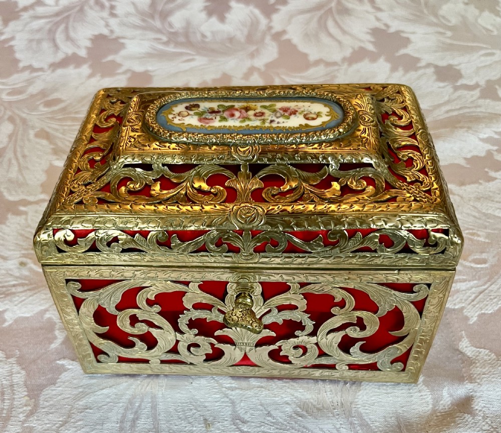 Small Antique French Palais Royal Casket View IV