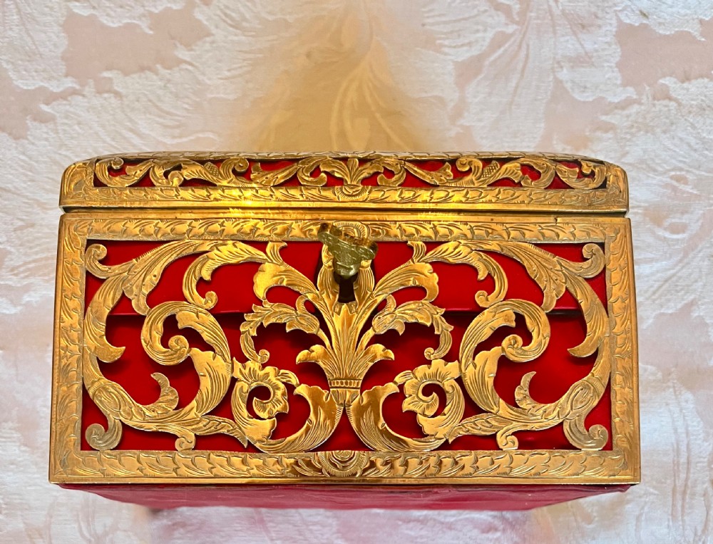 Small Antique French Palais Royal Casket View VI
