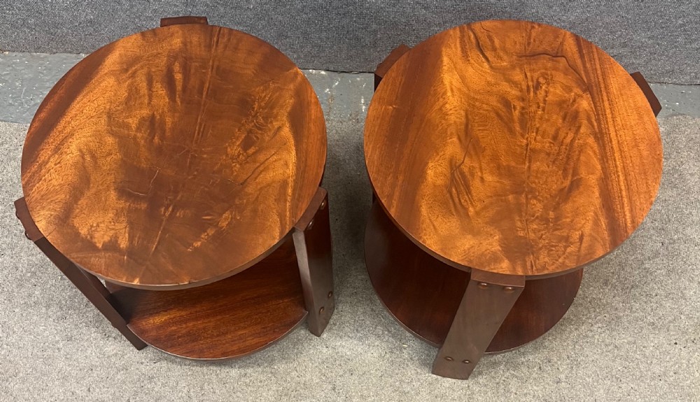 Pair of 2 Tier Art Deco occasional Tables View II
