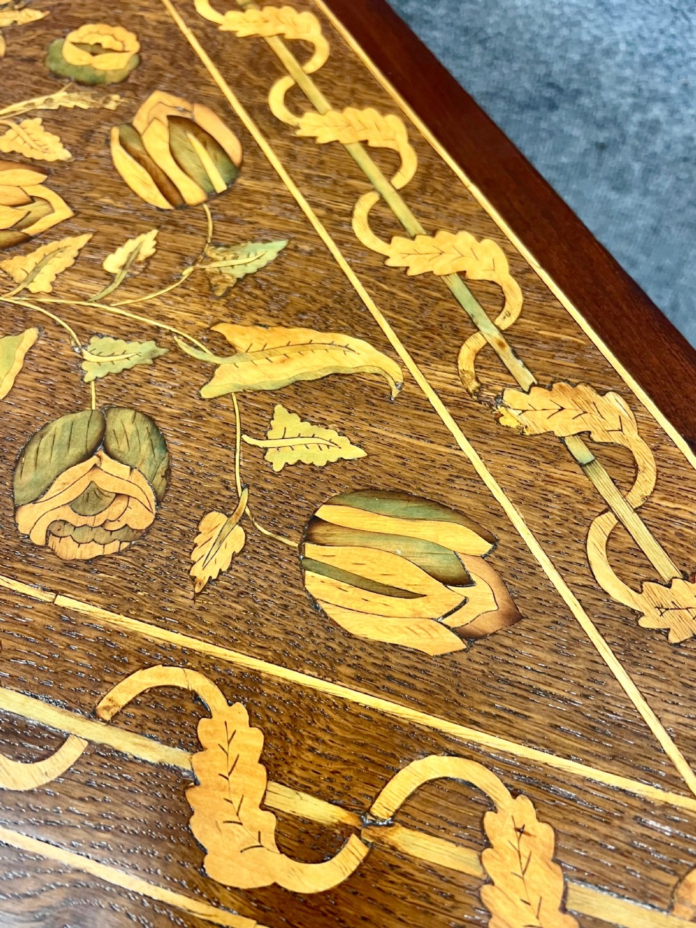 Dutch Marquetry Inlaid Folding Card Table View VI