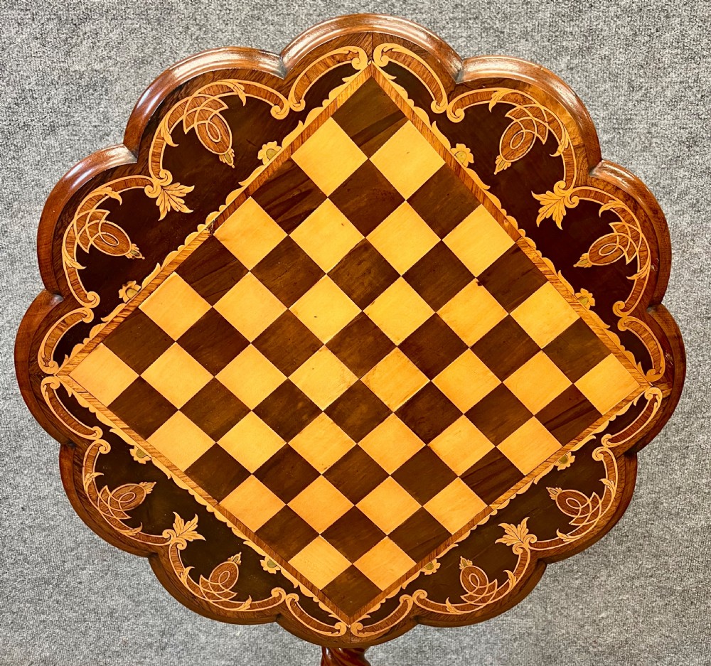 Superb Victorian Chess Table View II