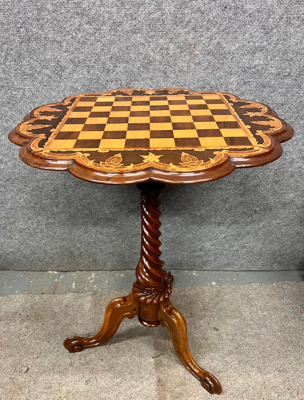 Superb Victorian Chess Table View III