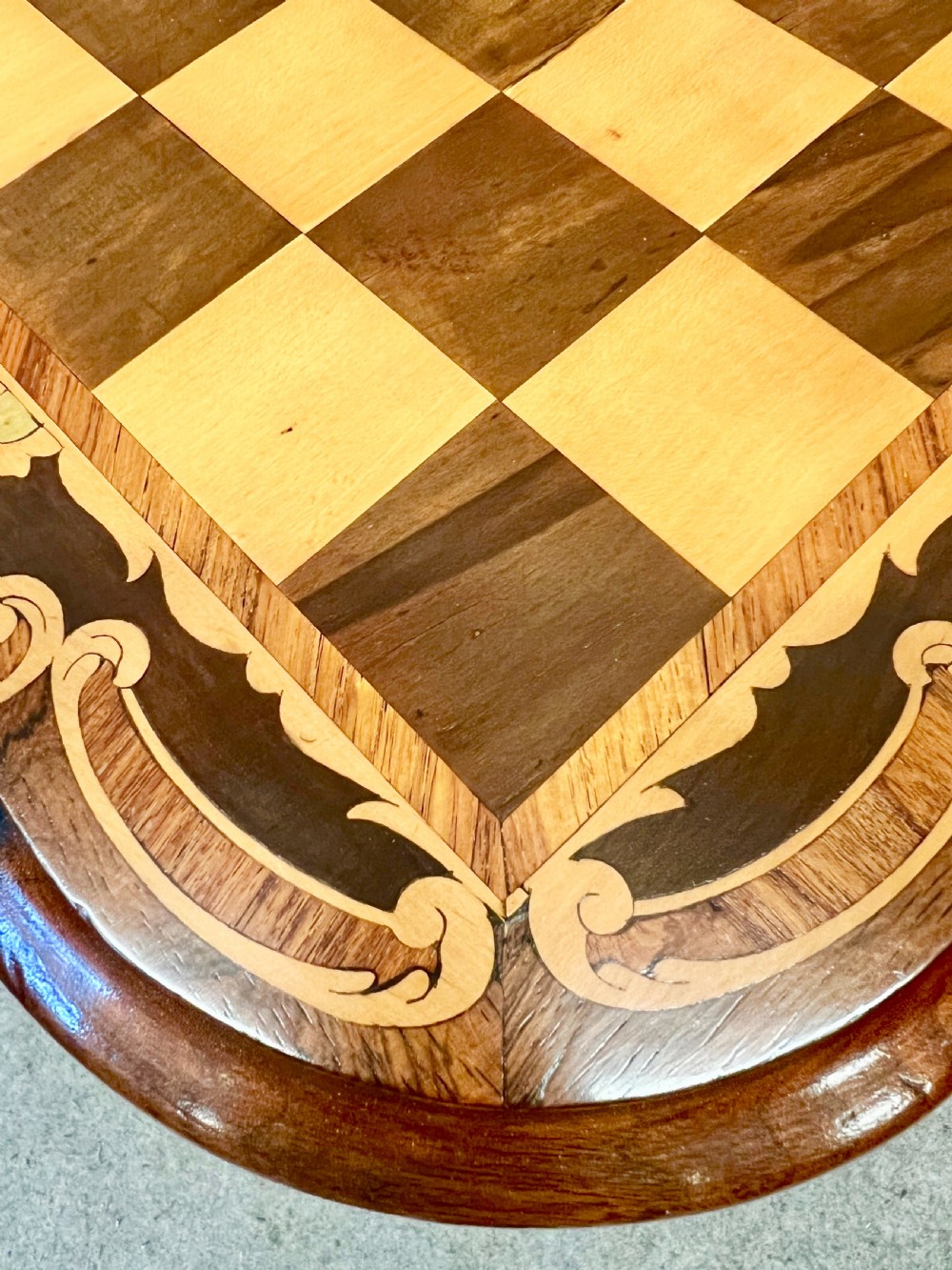 Superb Victorian Chess Table View VII