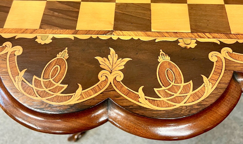 Superb Victorian Chess Table View VIII