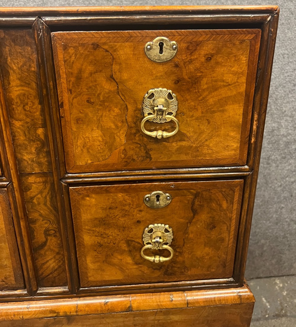 Small Antique Burr Walnut Chest on Stand View VI