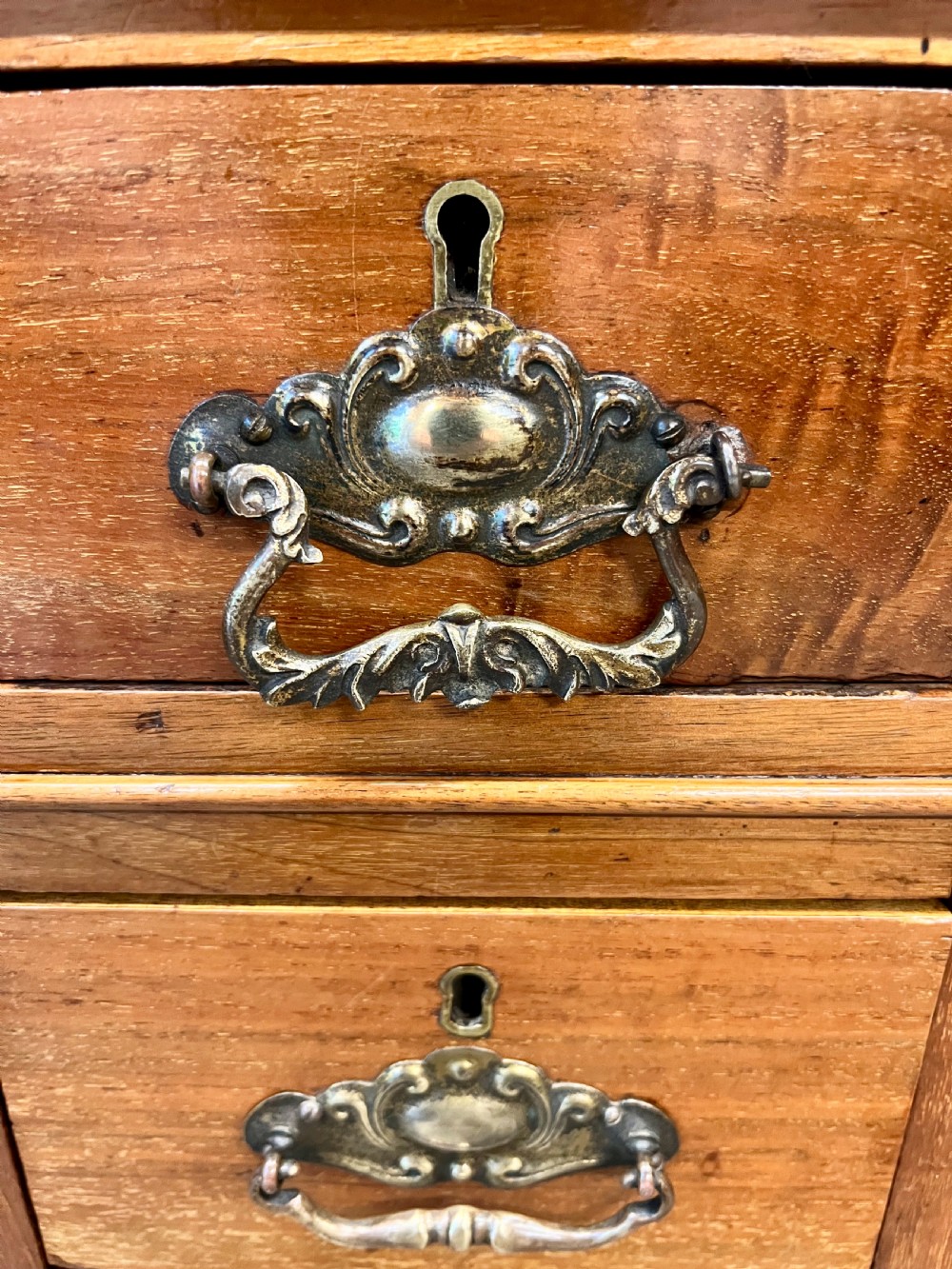 Small Antique Walnut Pedestal Desk View III