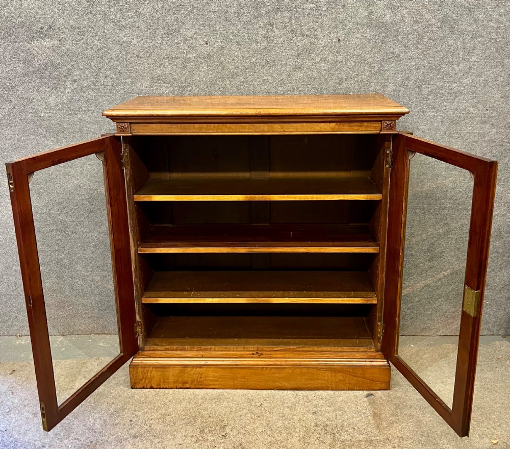 Good Quality Victorian Walnut Bookcase View II