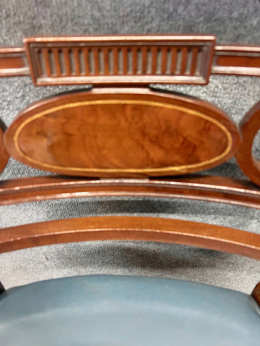 Good Quality Edwardian Revolving Inlaid Desk Chair View III