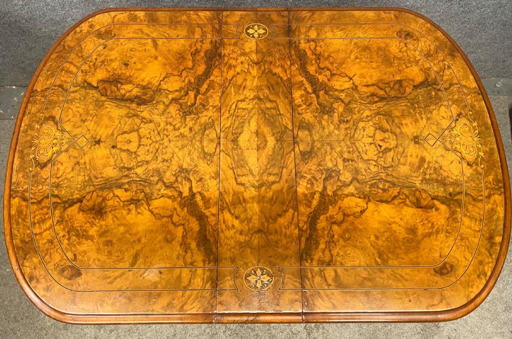 Victorian Walnut and Inlaid Baby Sutherland Table View V