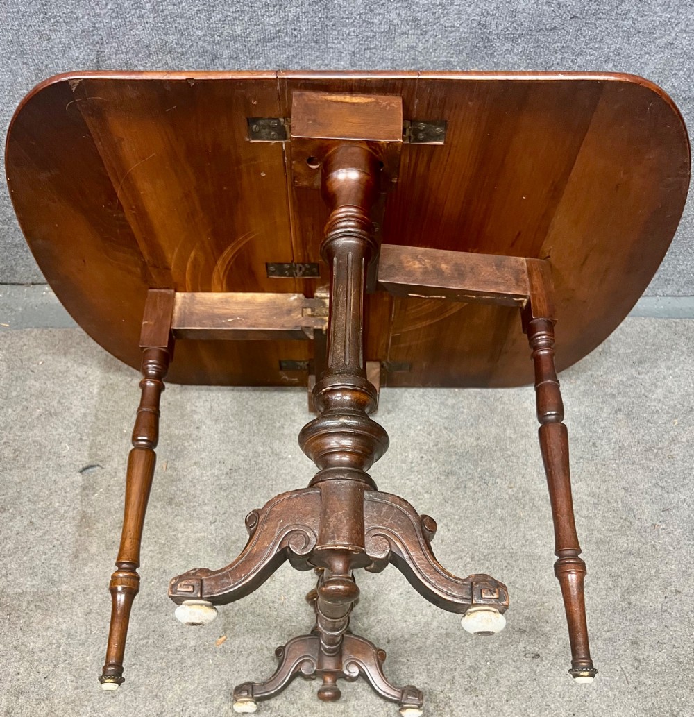 Victorian Walnut and Inlaid Baby Sutherland Table View VI