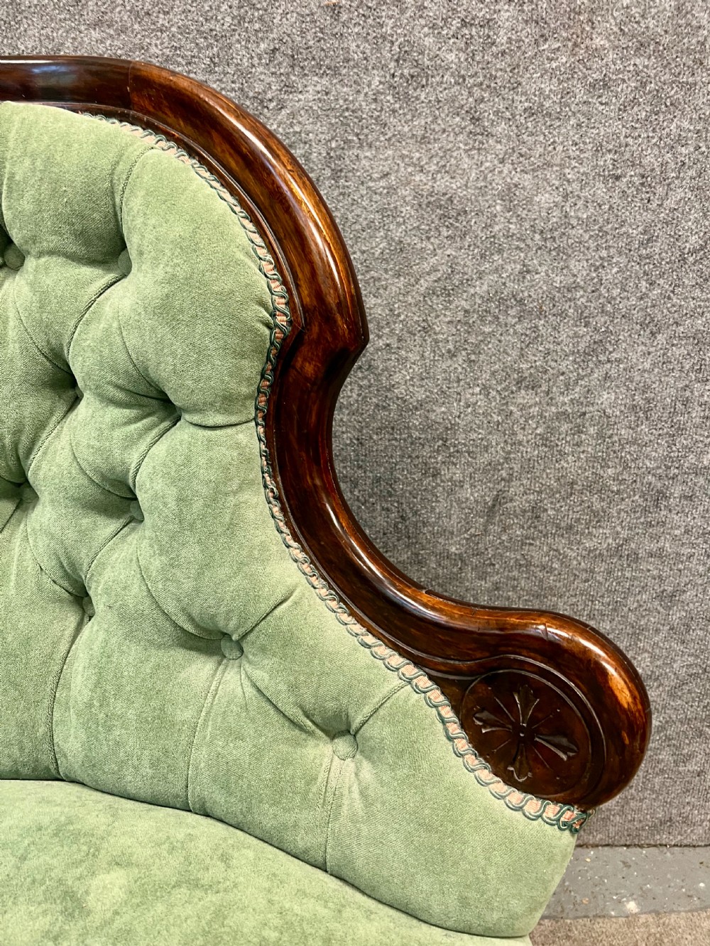 Victorian Walnut Bedroom Chair View III