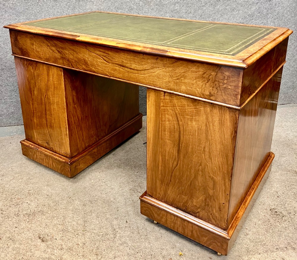 Good Quality Victorian Burr Walnut Desk View X