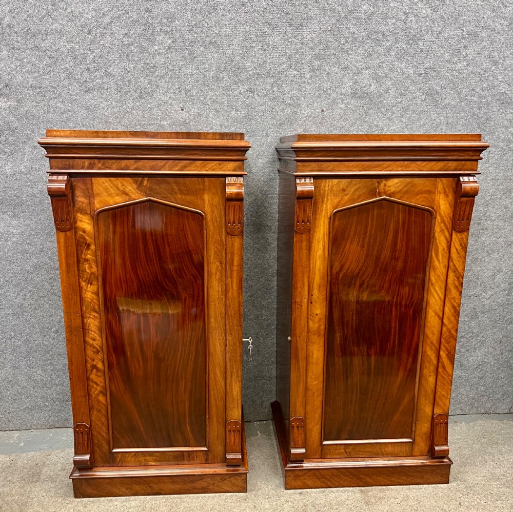 Good Quality Pair of Victorian Collectors Cabinets