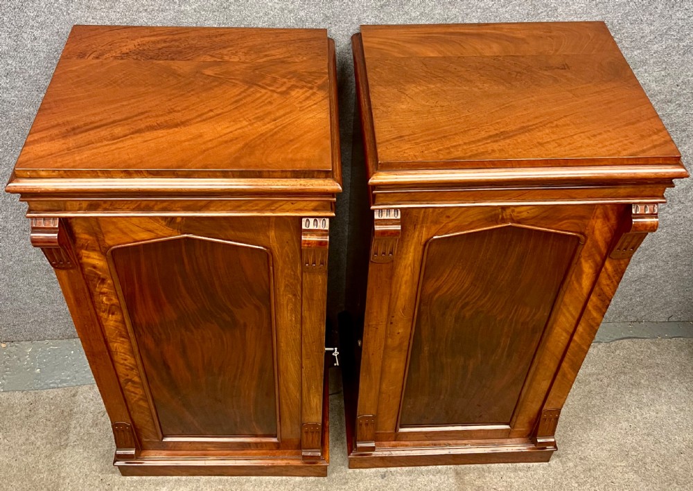 Good Quality Pair of Victorian Collectors Cabinets View VIII