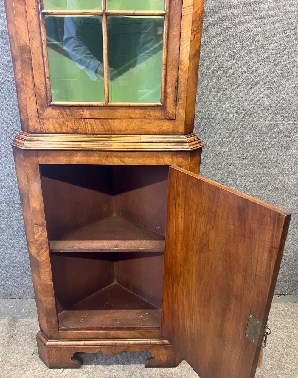 Quality Queen Anne Style Corner Cabinet View III