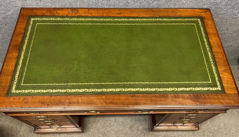 Antique Walnut Pedestal Desk View III