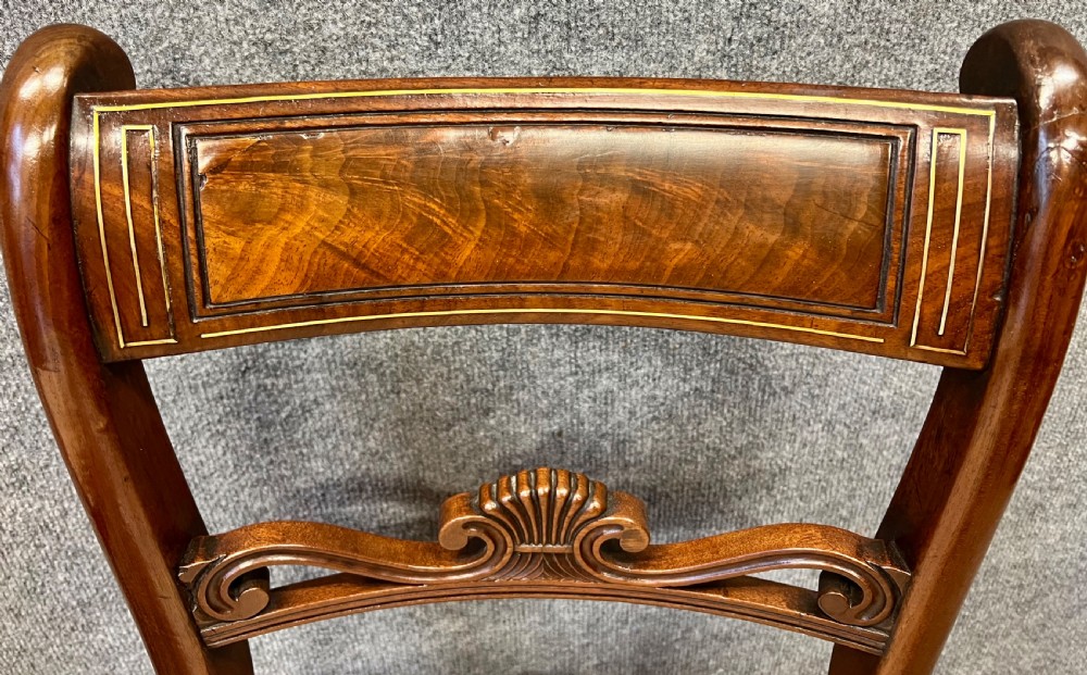 Pair of Regency Brass Inlaid Window Seats View IV