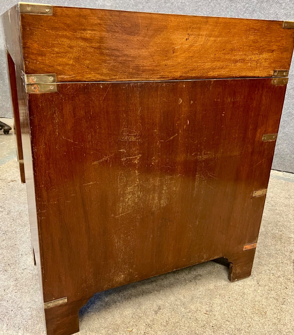 Antique Mahogany Campaign Desk View VIII