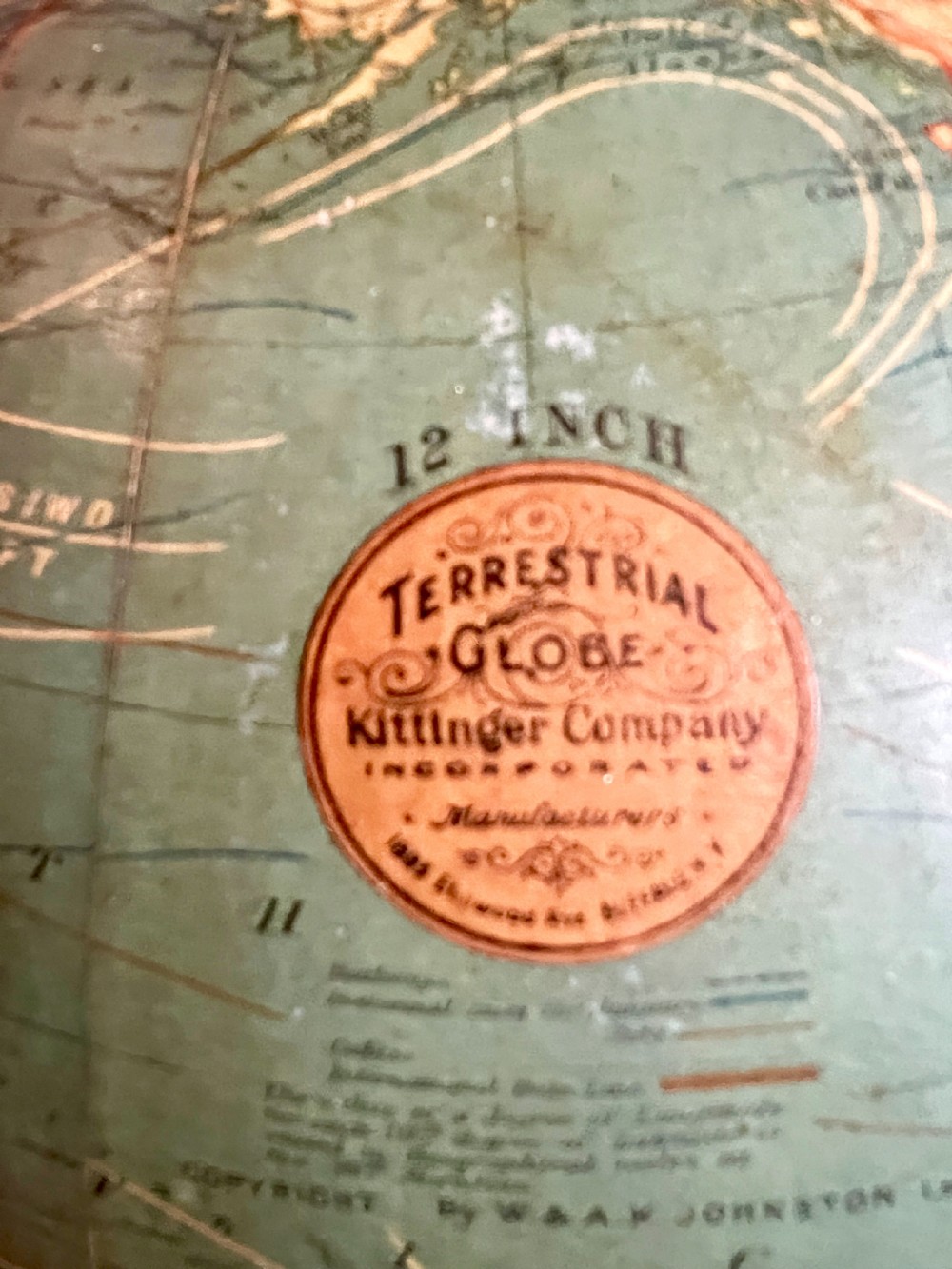 Antique Floor Standing Terrestrial Globe on Stand View IV