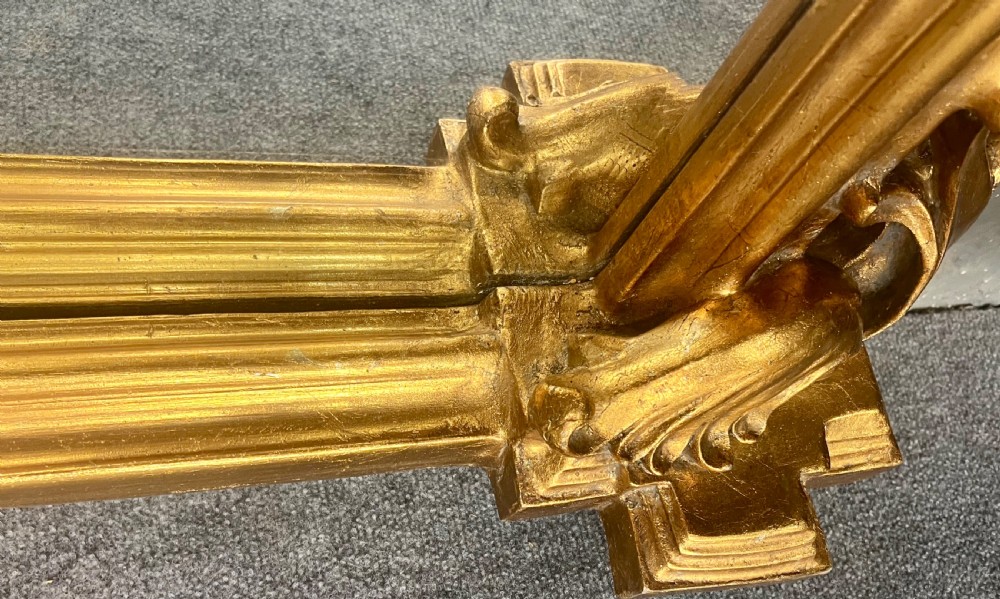 Large Gilded Overmantel Mirror View VI