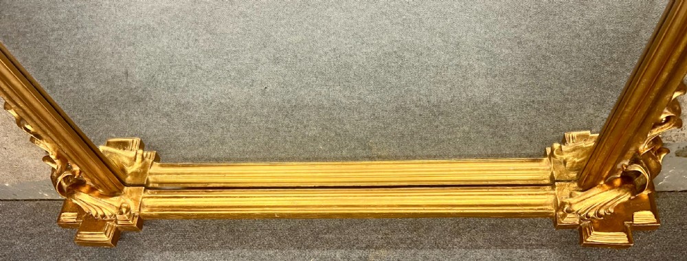 Large Gilded Overmantel Mirror View VIII