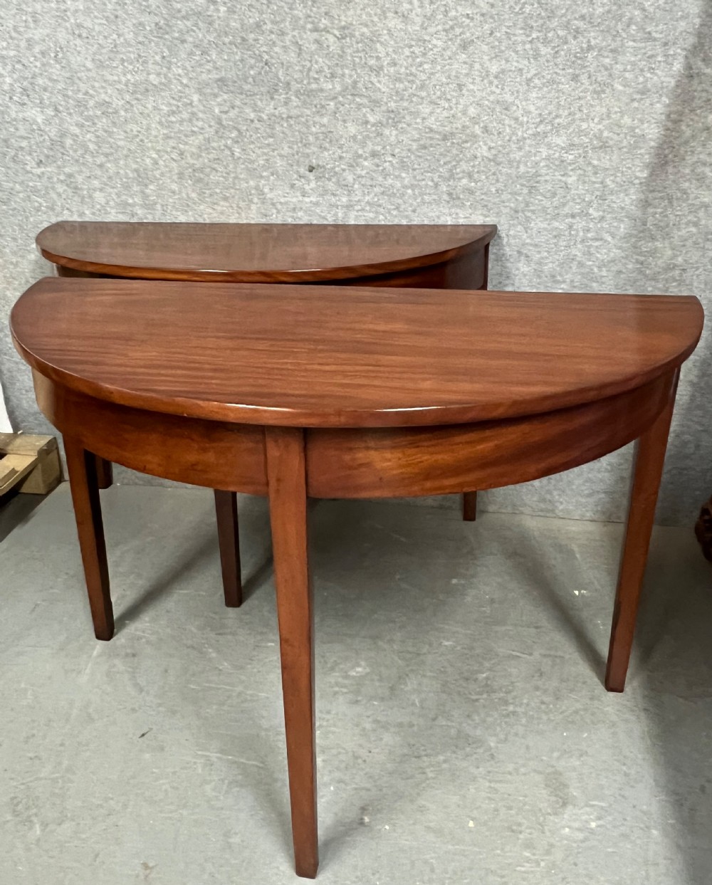 Pair of George III Mahogany Console Tables