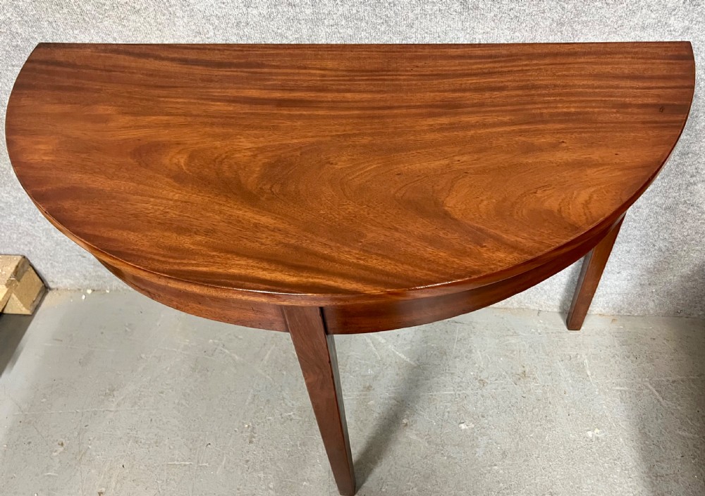 Pair of George III Mahogany Console Tables View II