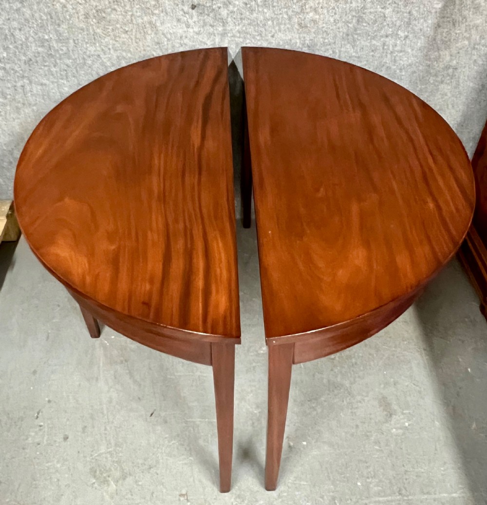 Pair of George III Mahogany Console Tables View VI