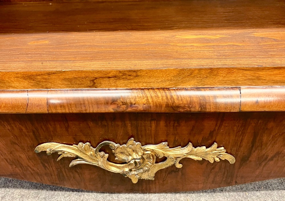 Superb Victorian Marquetry Inlaid Open Bookcase View VII
