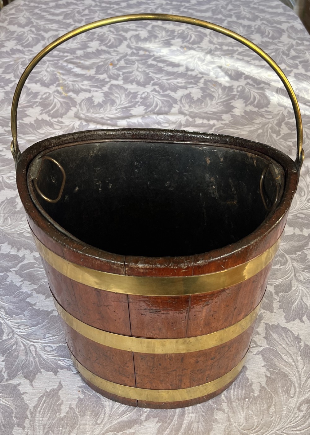 Georgian Mahogany Brass Bound Bucket