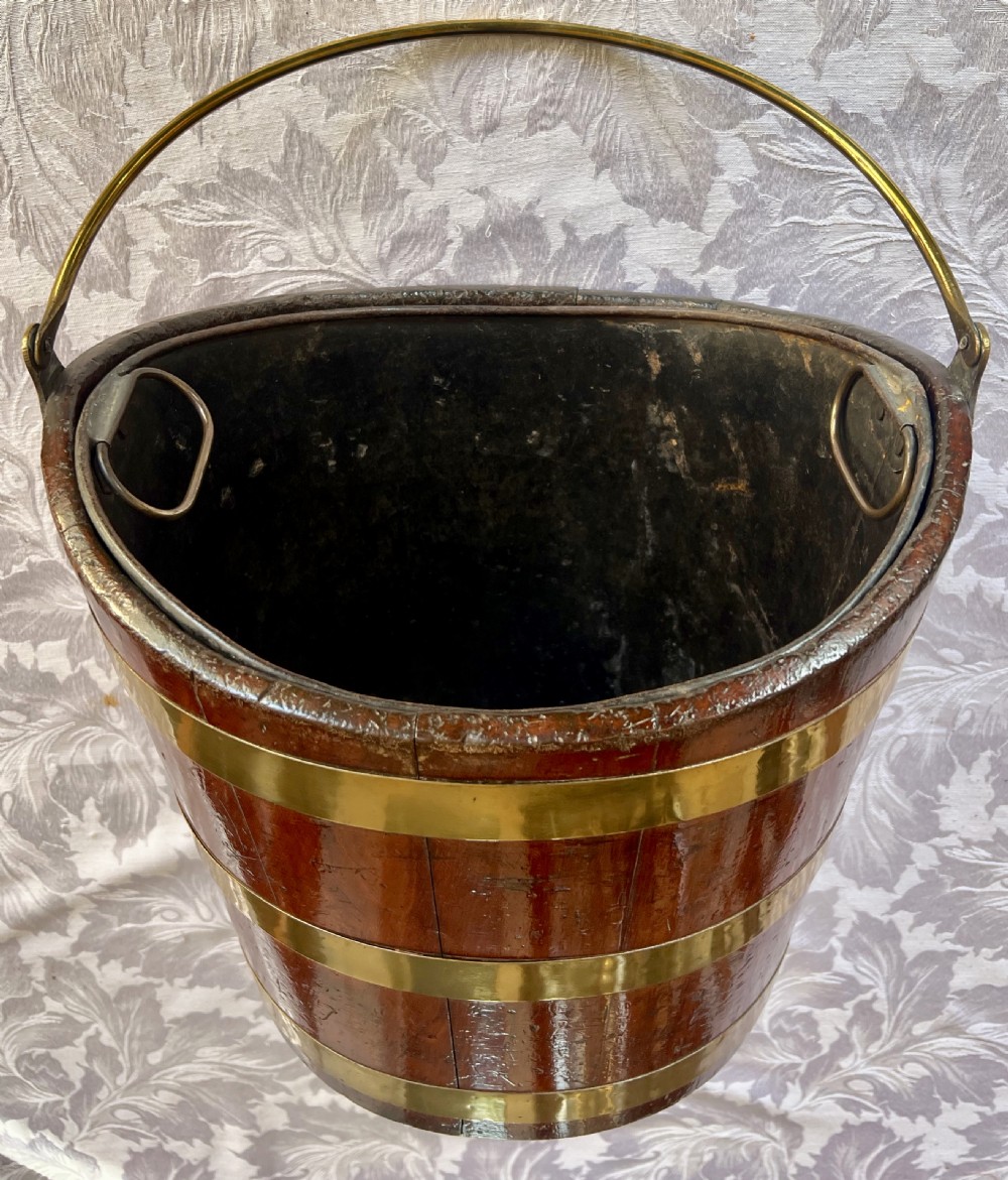 Georgian Mahogany Brass Bound Bucket View II