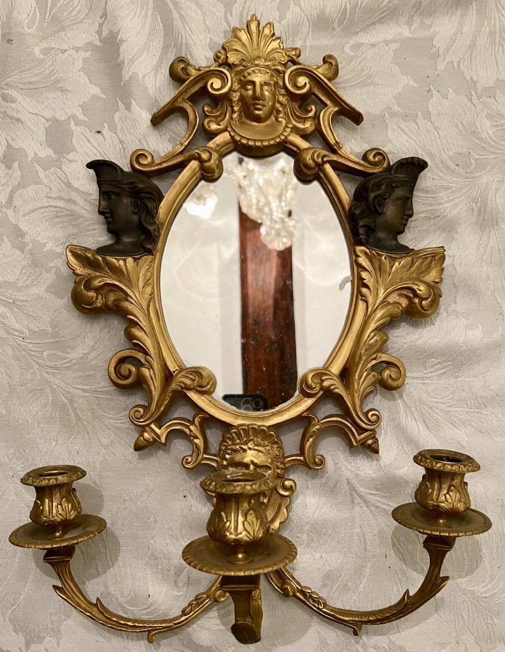 Wonderful Pair of Candelabra Wall Mirrors Girandoles View IV