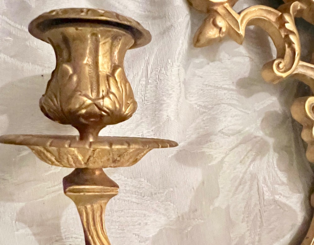 Wonderful Pair of Candelabra Wall Mirrors Girandoles View VII