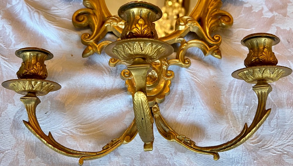 Wonderful Pair of Candelabra Wall Mirrors Girandoles View IX