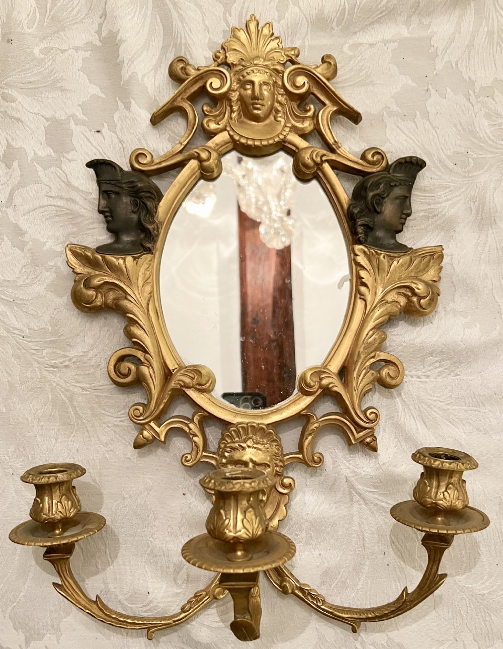 Wonderful Pair of Candelabra Wall Mirrors Girandoles View XIII