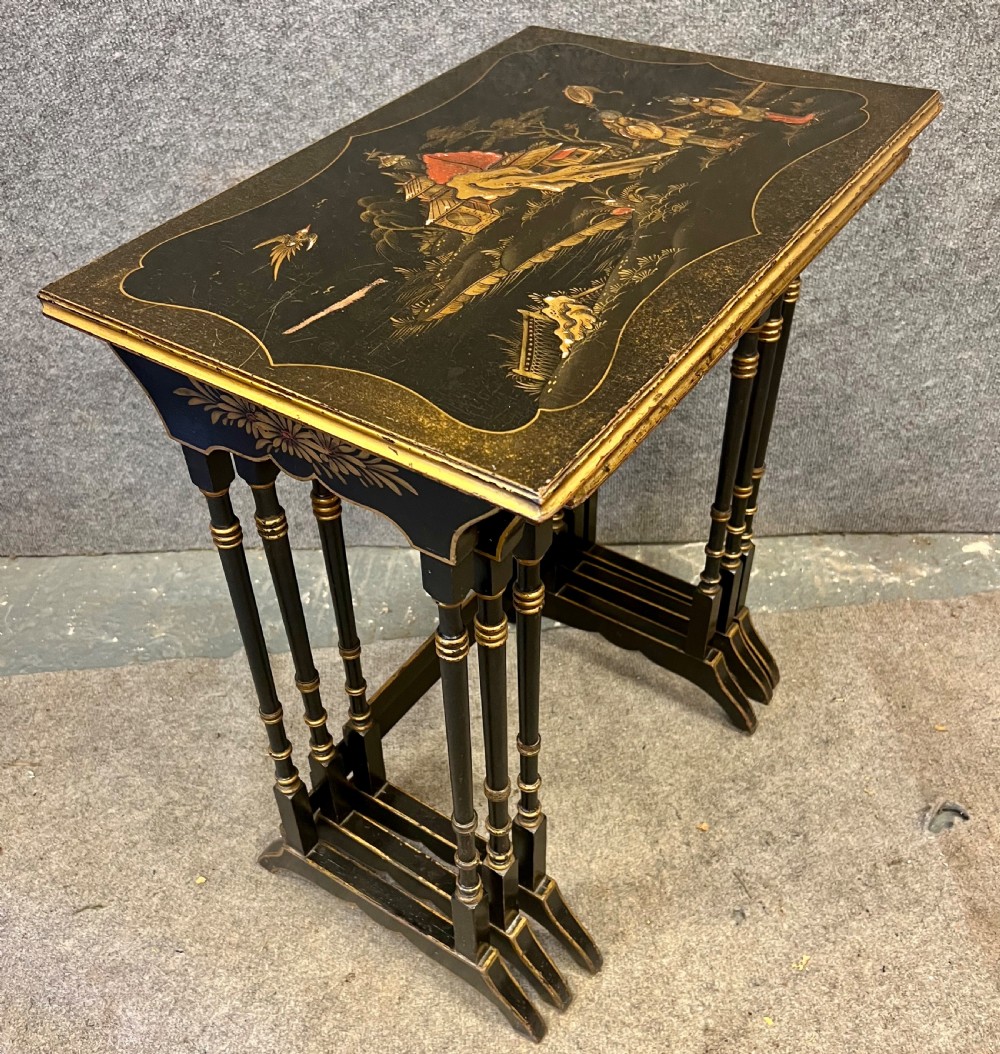 Chinoiserie Nest of 3 Tables View VI