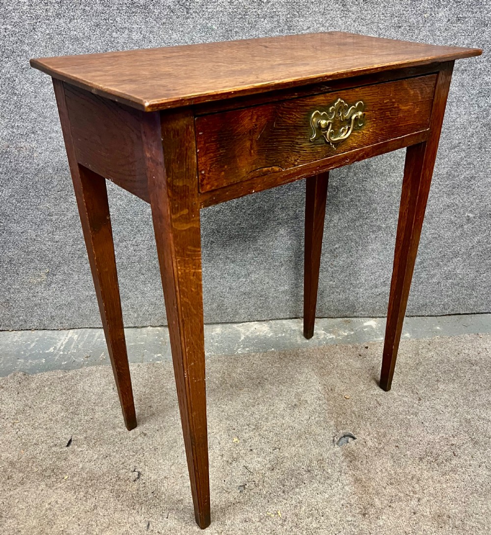 Small 18th.C.  Oak Side Table View II