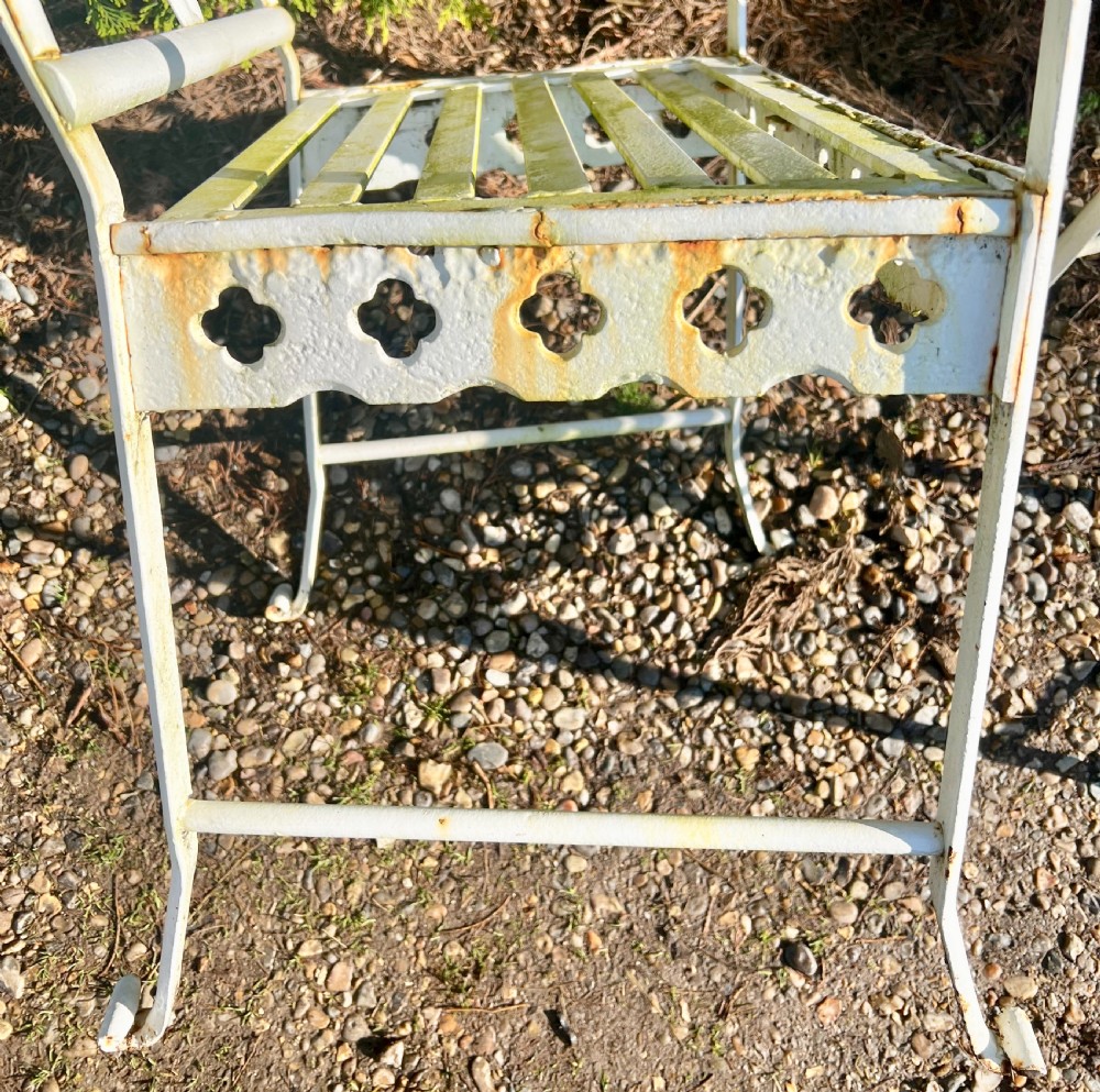Pair of Strap Work & Cast Iron Garden Chairs View VII