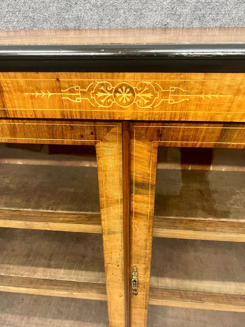 Victorian 2 Door Walnut Bookcase View II