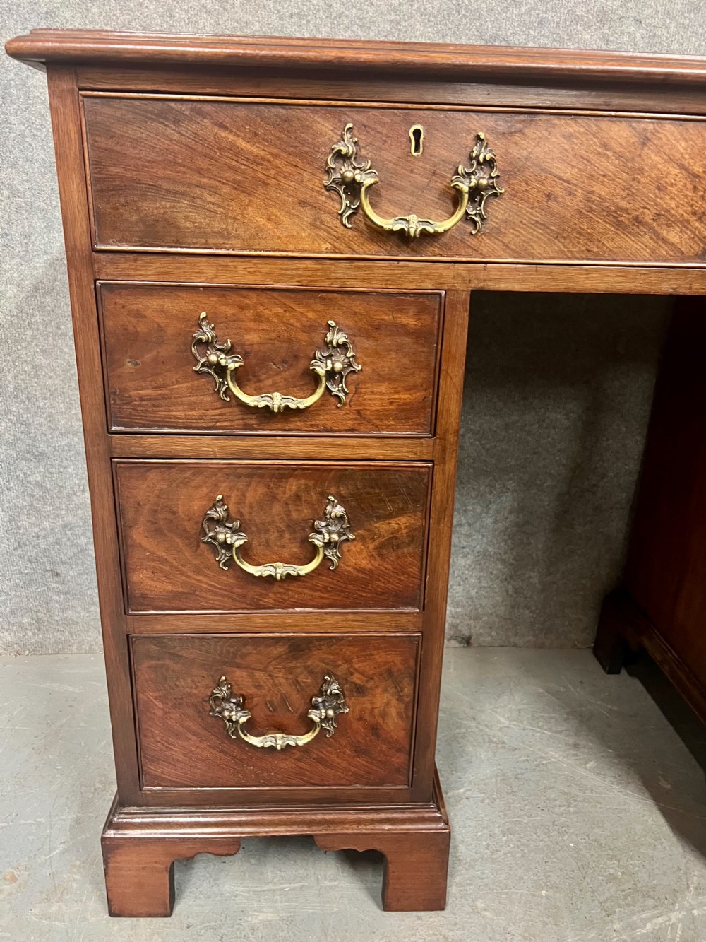 Small George III Style Mahogany Desk View VII