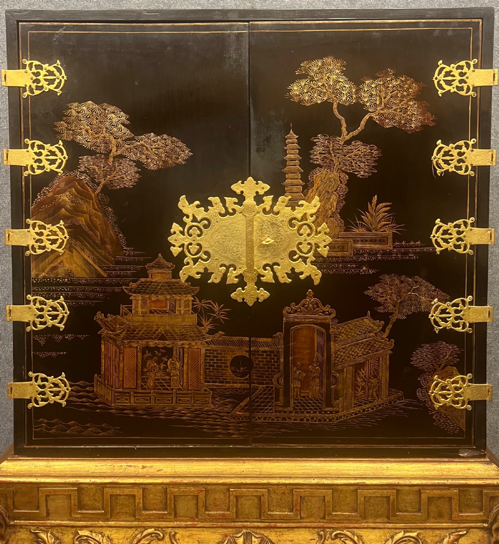 Superb Chinoiserie Cabinet on Stand View II