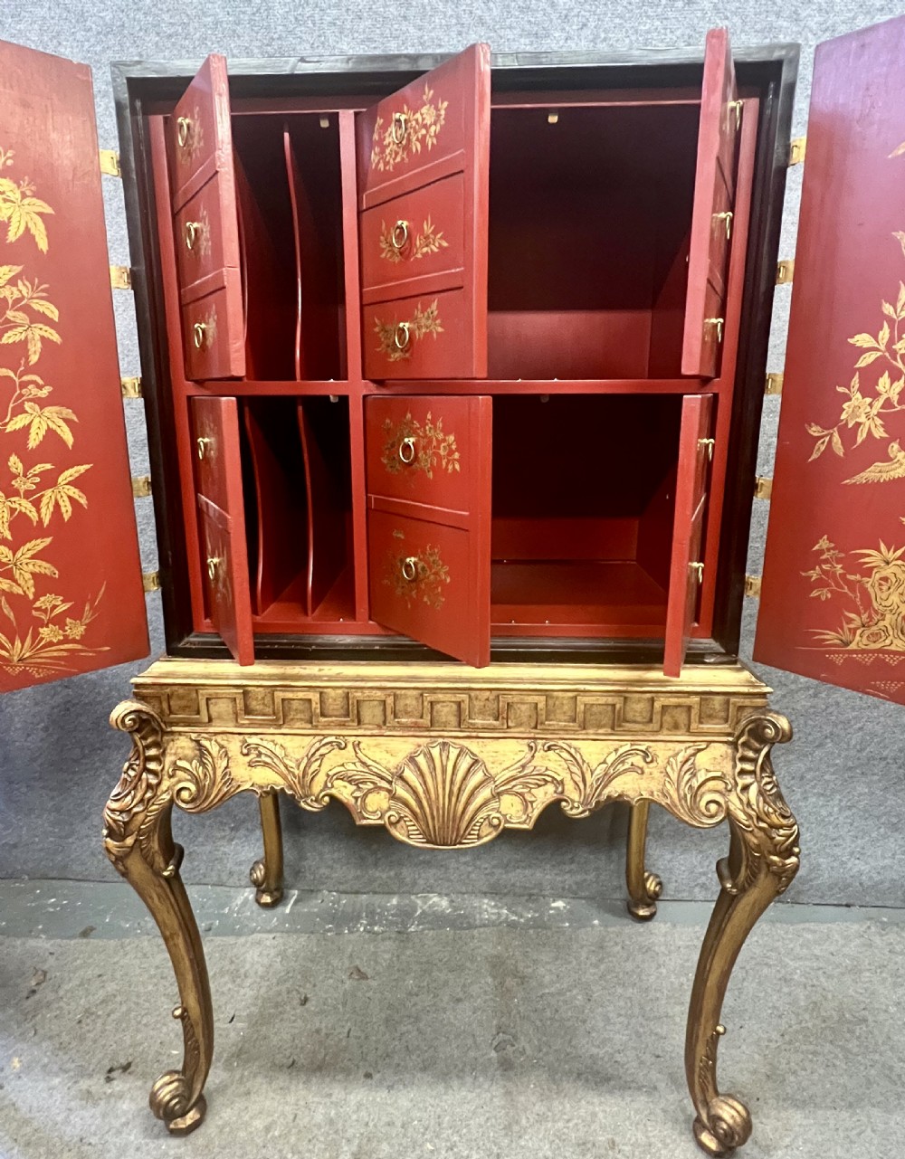 Superb Chinoiserie Cabinet on Stand View VI
