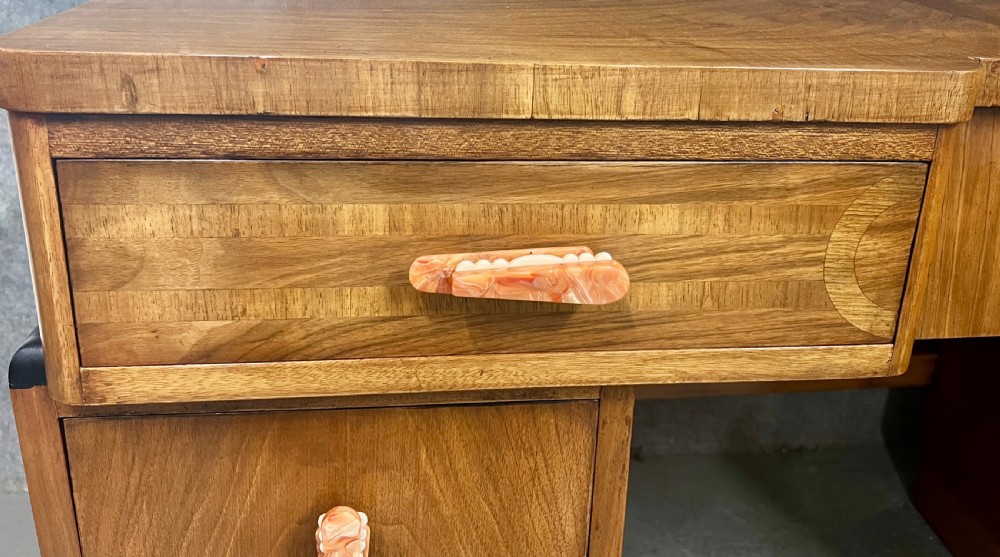Stylish Art Deco Walnut Dressing Table View III