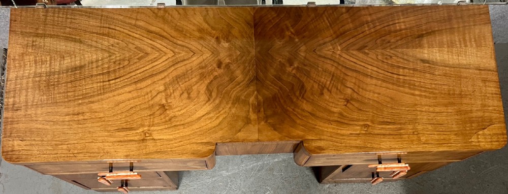 Stylish Art Deco Walnut Dressing Table View IV